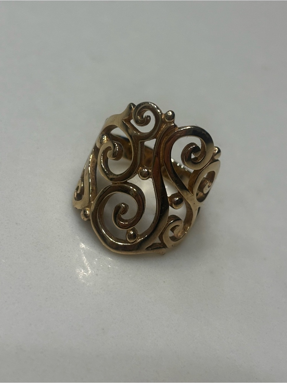 James Avery 14K Gold Open Sorrento Ring - Picture 5 of 13